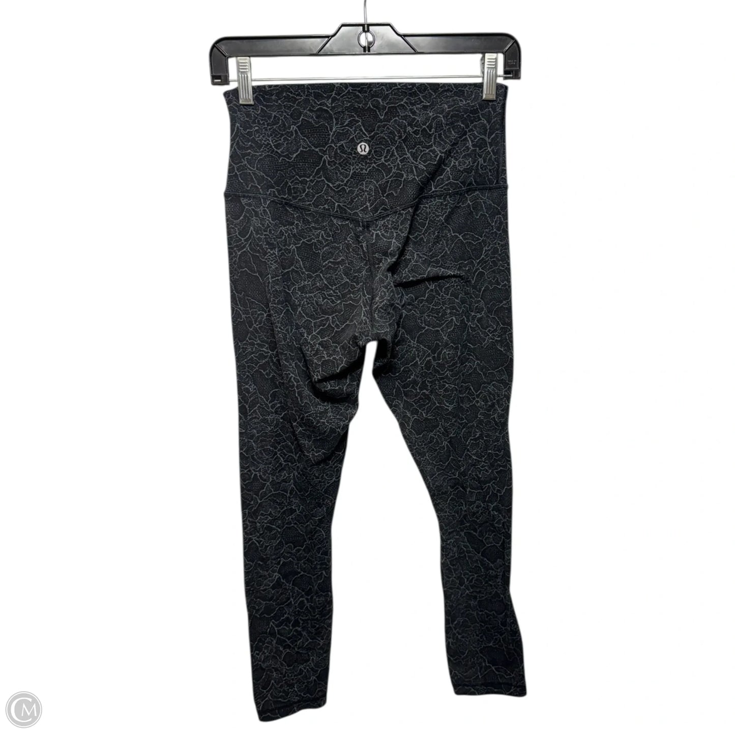 Athletic Leggings By Lululemon In Black & Grey, Size: 6