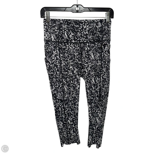 Athletic Leggings Capris By Lululemon In Black & White, Size: S