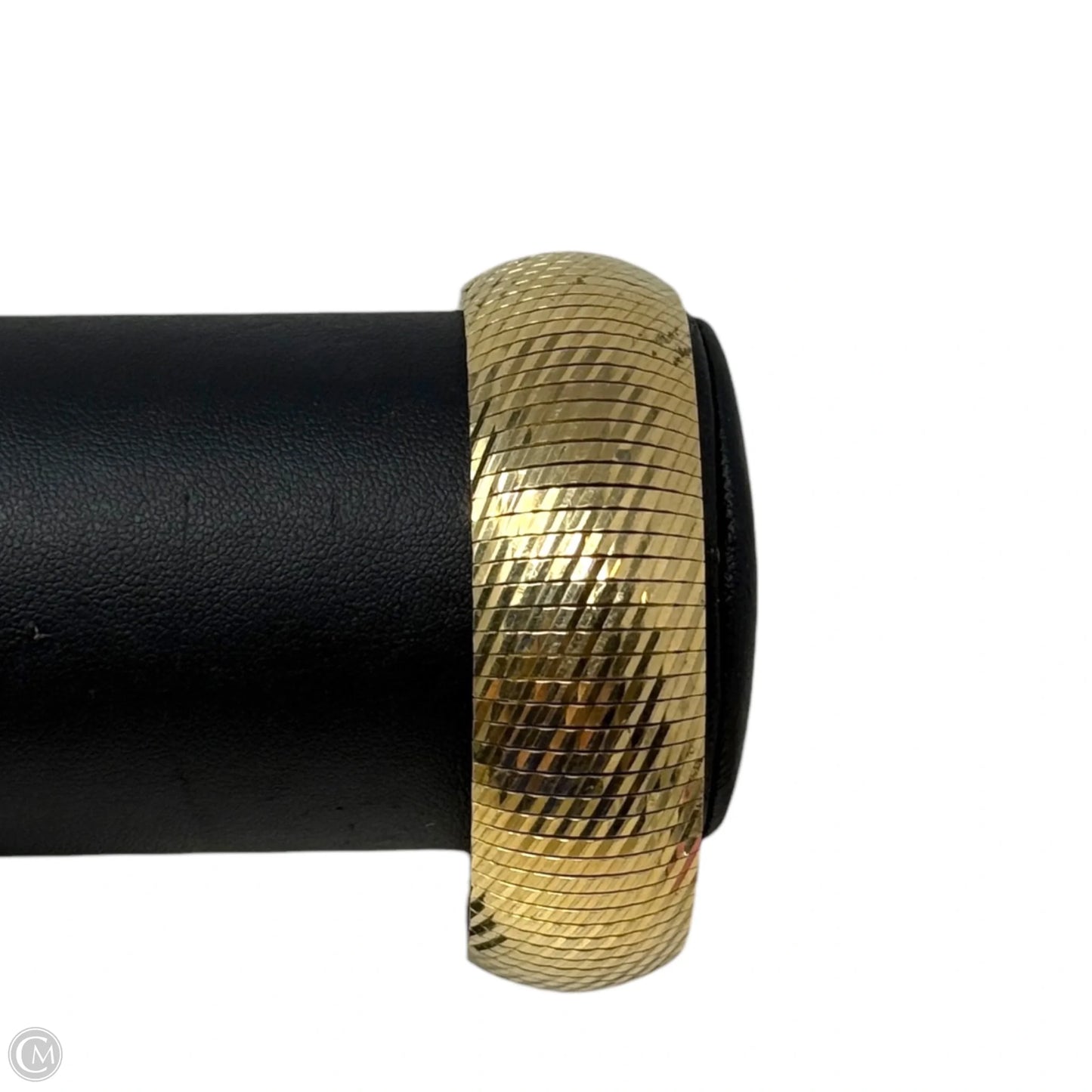 Italian Gold Tone Omega Bangle Bracelet