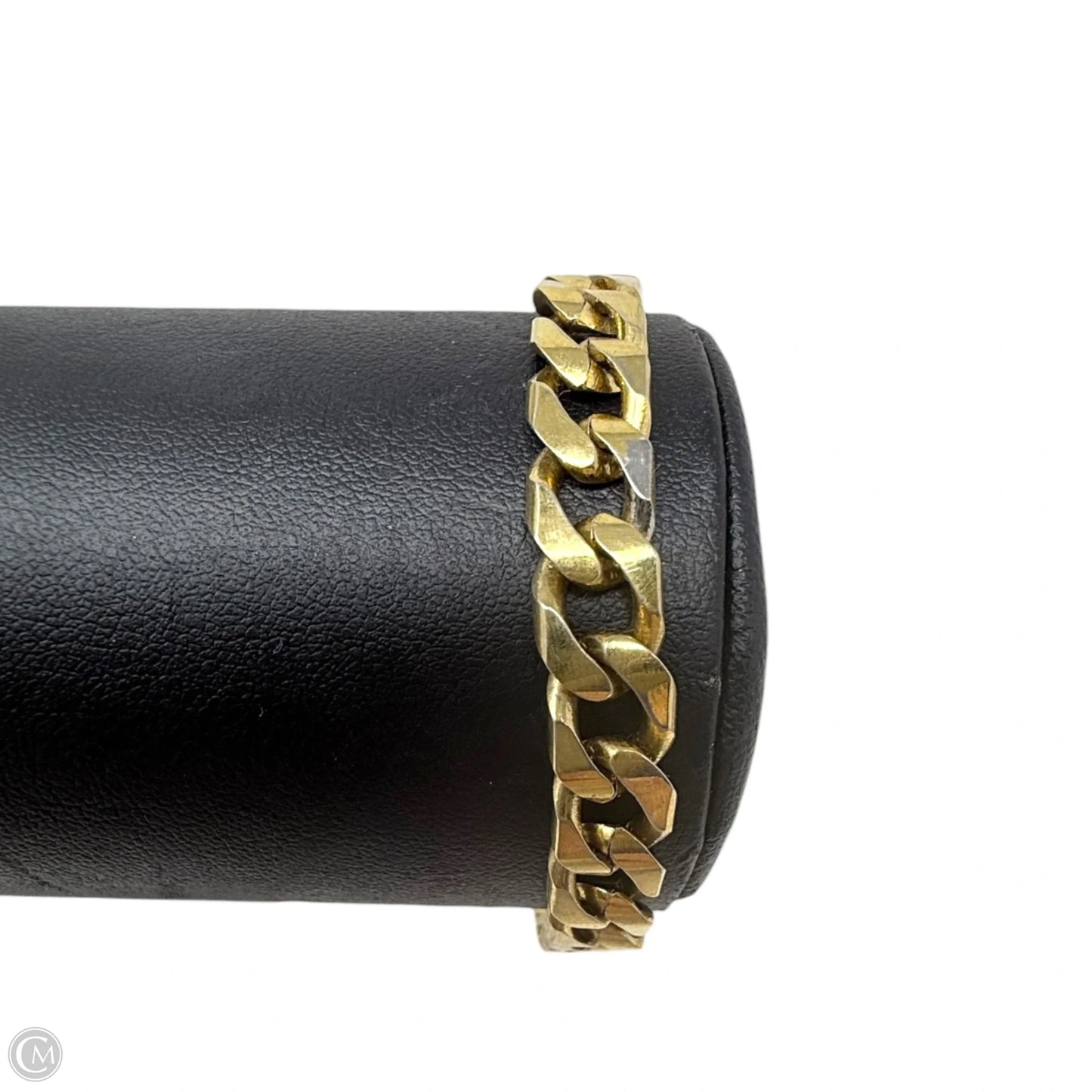 Gold Tone Curb Link Bracelet