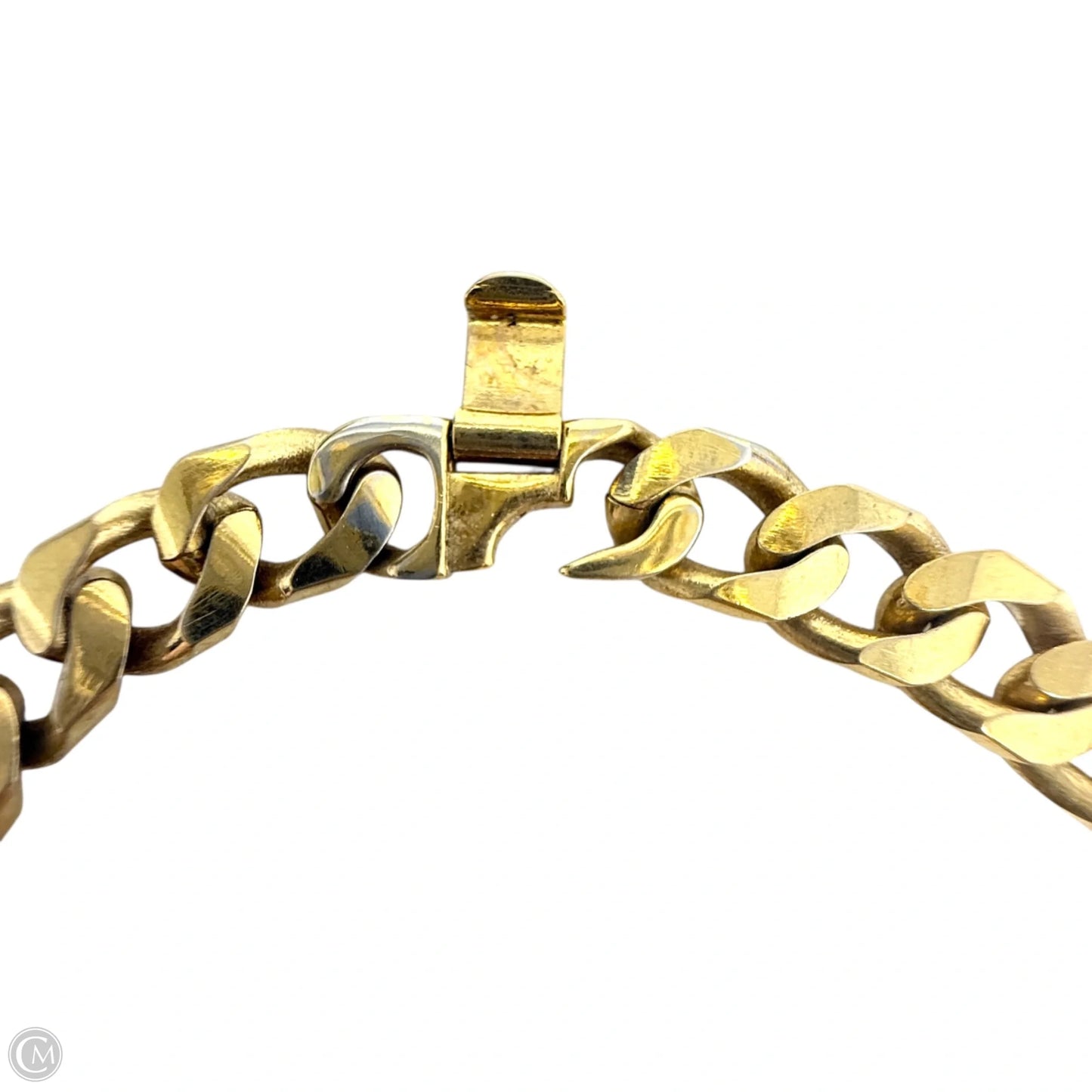 Gold Tone Curb Link Bracelet