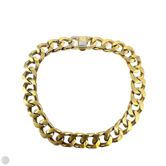 Gold Tone Curb Link Bracelet