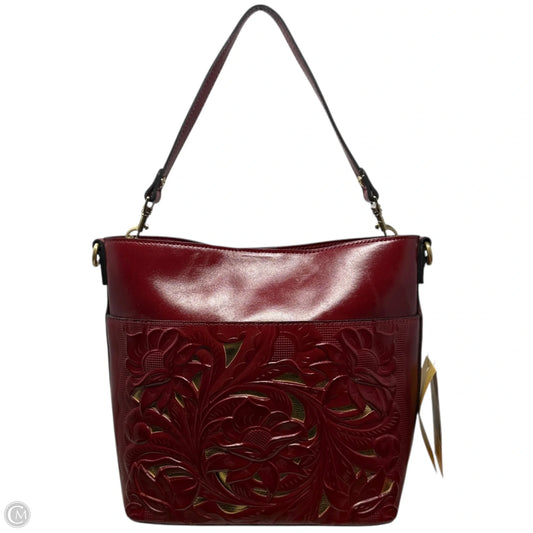 Harper Tote In Berry Red Designer By Patricia Nash, Size: Large