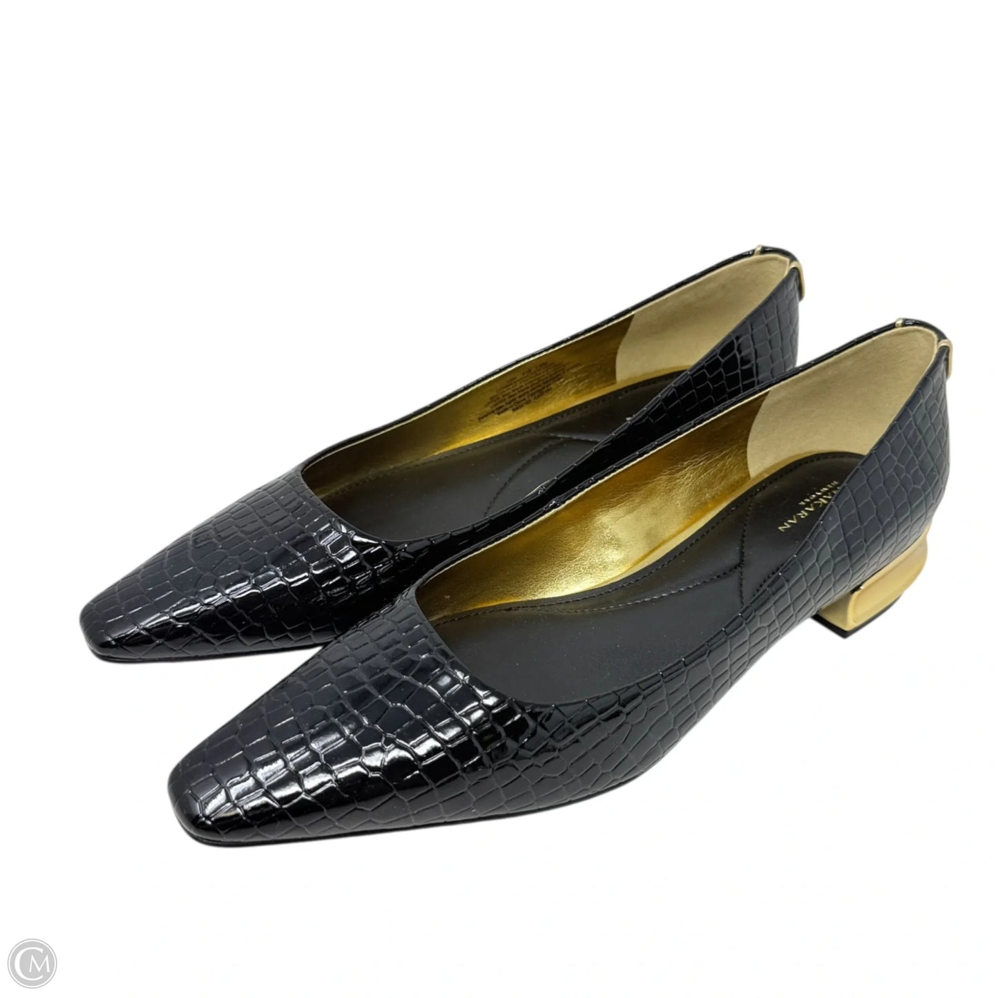 Savita Snip Toe Flats By Donna Karan In Black, Size: 10