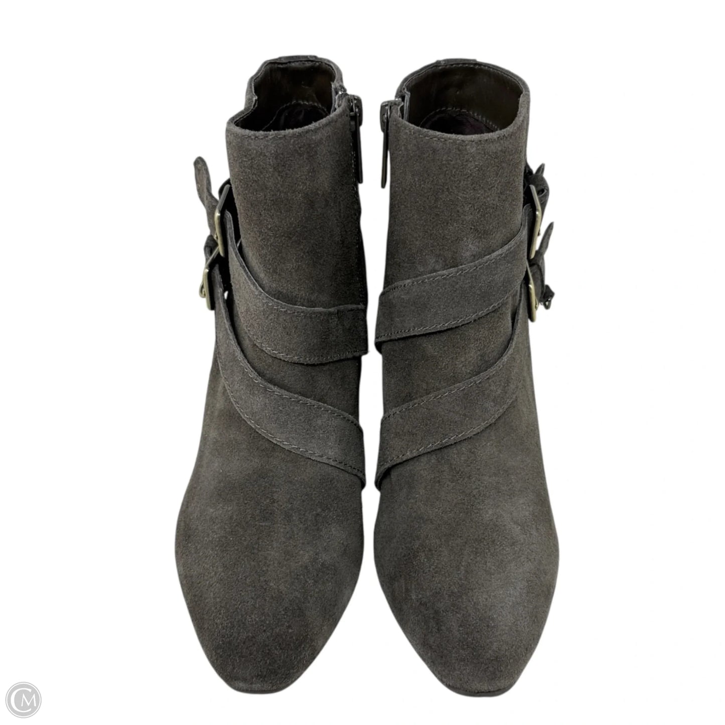 Suede Wedge Ankle Boots By Dolce Vita In Grey, Size: 8