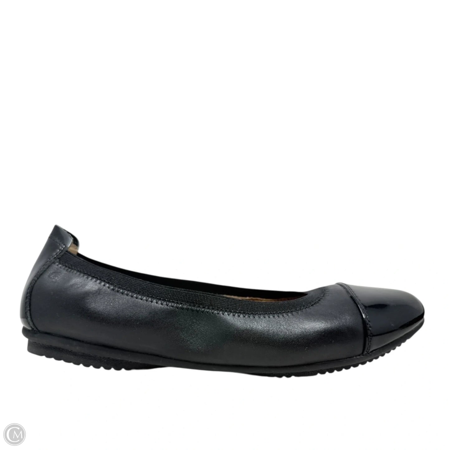 Pippa 07 Patent Cap Toe Leather Flats By Josef Seibel In Black, Size: 9 (40 EU)