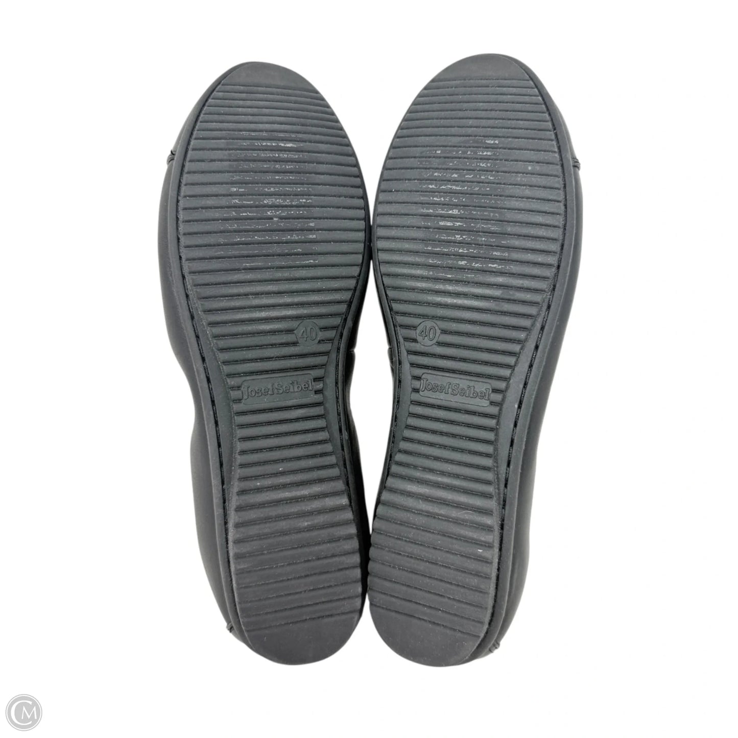 Pippa 07 Patent Cap Toe Leather Flats By Josef Seibel In Black, Size: 9 (40 EU)