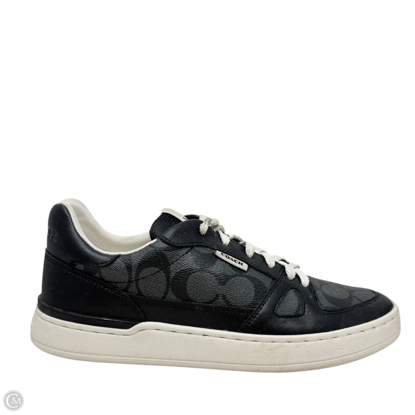 Clip Court Sneakers Designer By Coach In Black, Size: 9