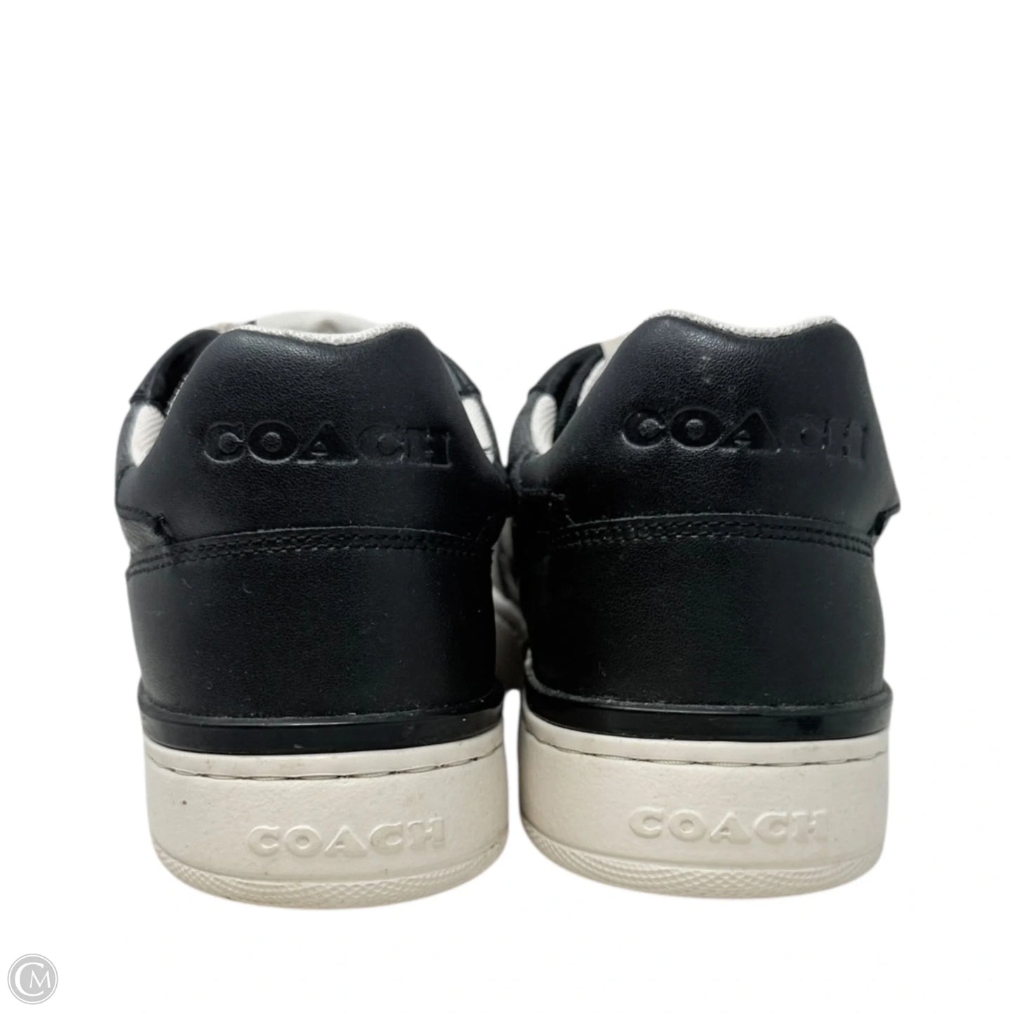 Clip Court Sneakers Designer By Coach In Black, Size: 9