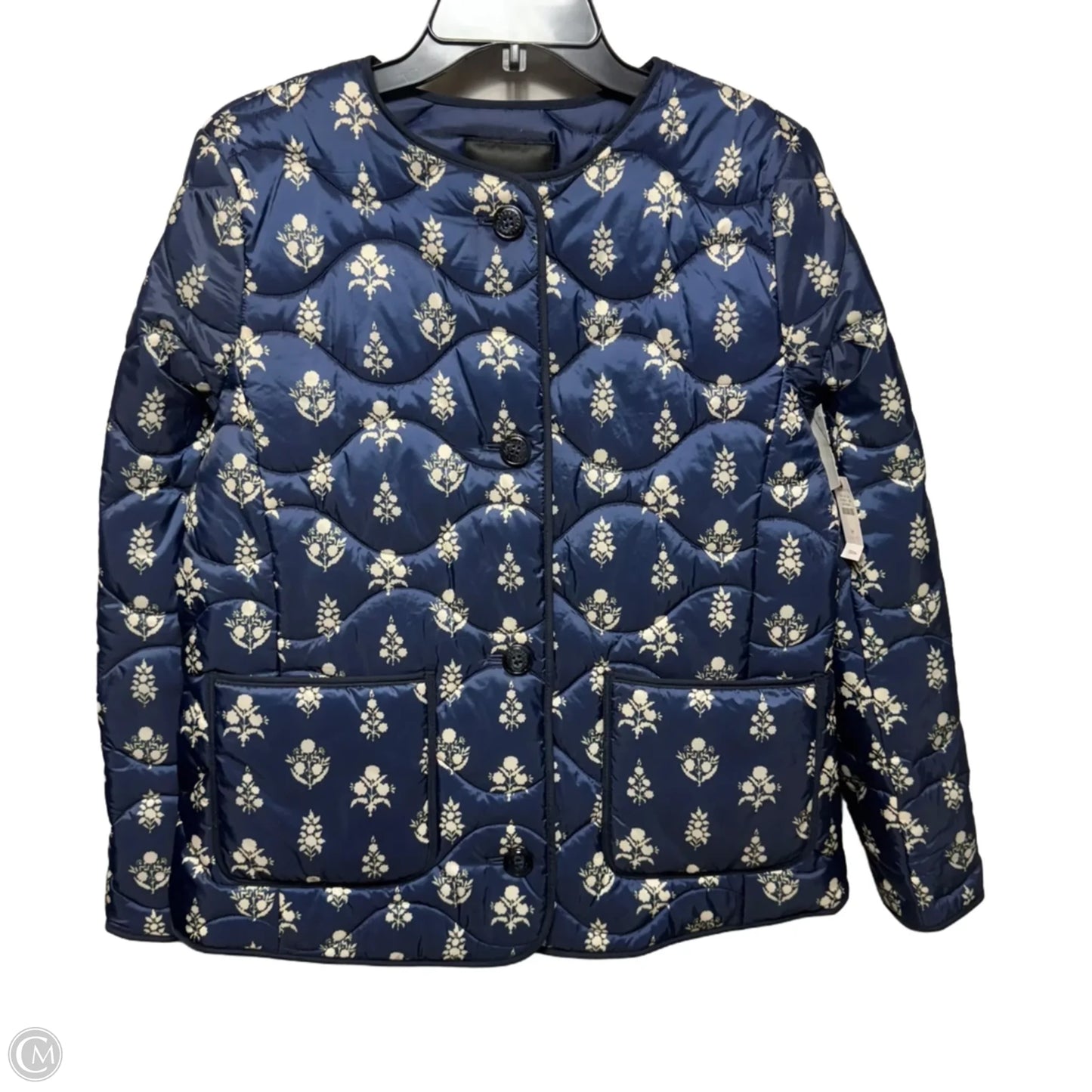 Jacket Puffer & Quilted By Talbots In Floral Print, Size: M