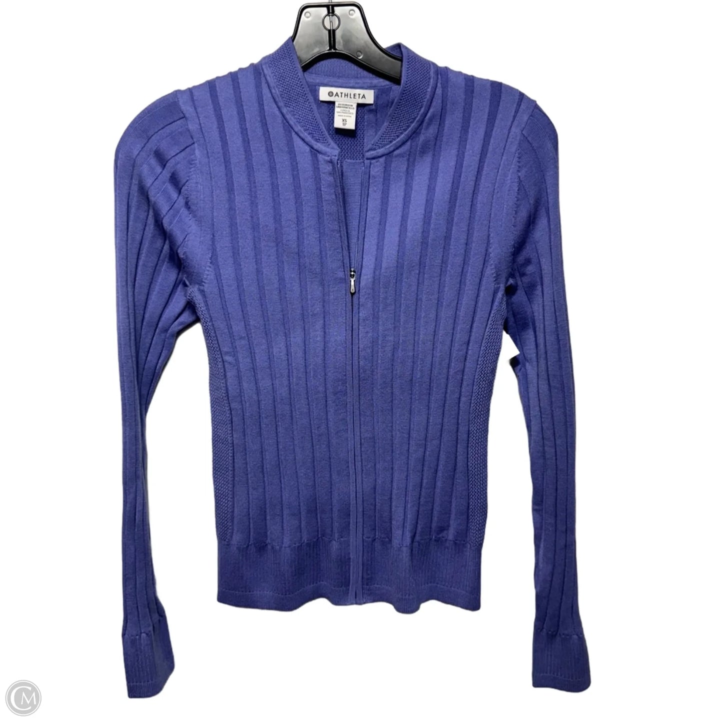 Zip Sweater Cardigan By Athleta In Purple, Size: Xs