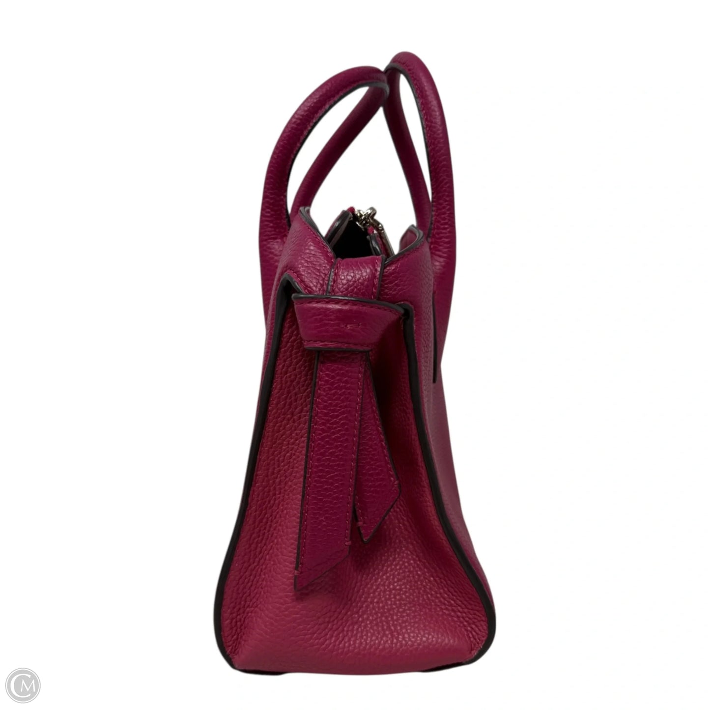 Knott Color-Blocked Pebbled Leather Medium Zip Top Satchel In Renaissance Rose Multi Designer By Kate Spade, Size: Medium