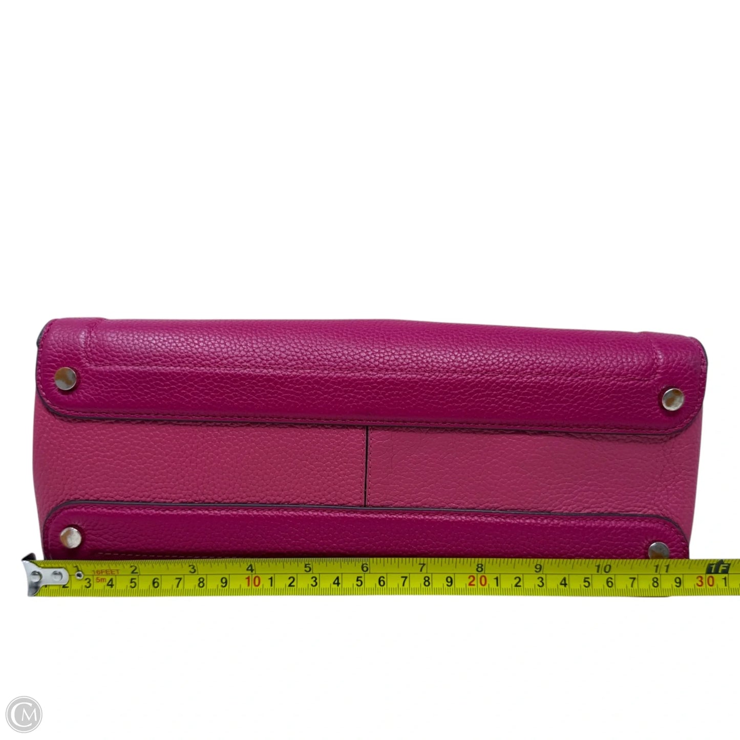 Knott Color-Blocked Pebbled Leather Medium Zip Top Satchel In Renaissance Rose Multi Designer By Kate Spade, Size: Medium