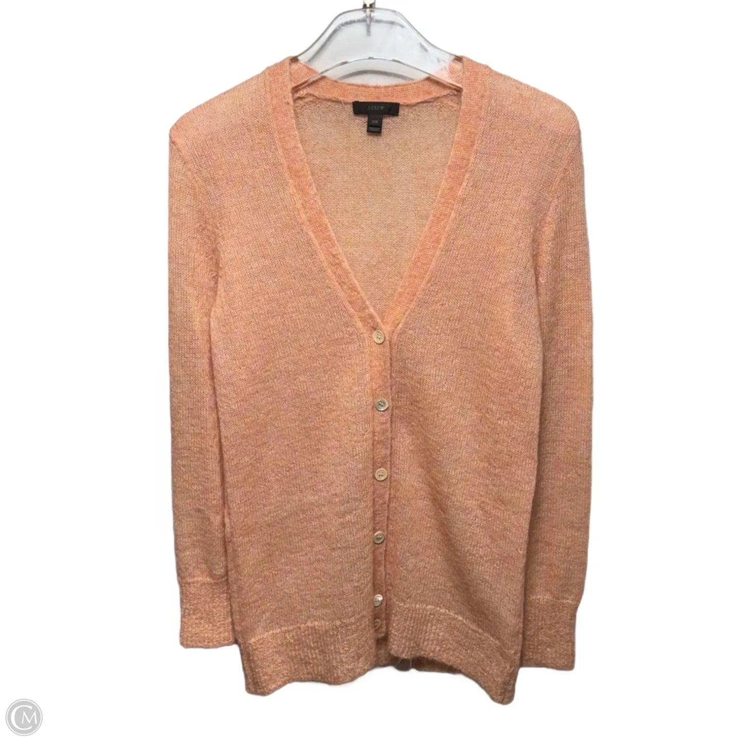 Sweater Cardigan By J. Crew In Peach, Size: Xxs