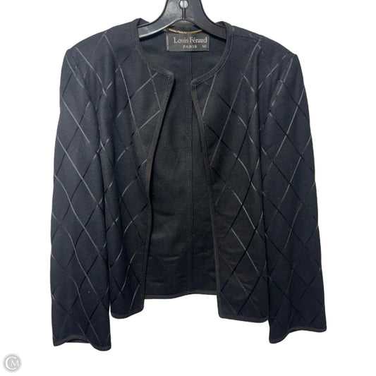 Wool Blazer By Louis Féraud In Black, Size: M