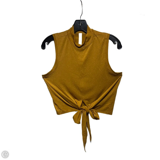 Athletic Tank Top By Lululemon In Gold, Size: 6