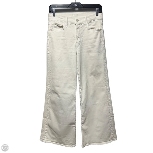 The Twister Scimp Wide Leg Jeans By Mother In Cream Puff, Size: 4