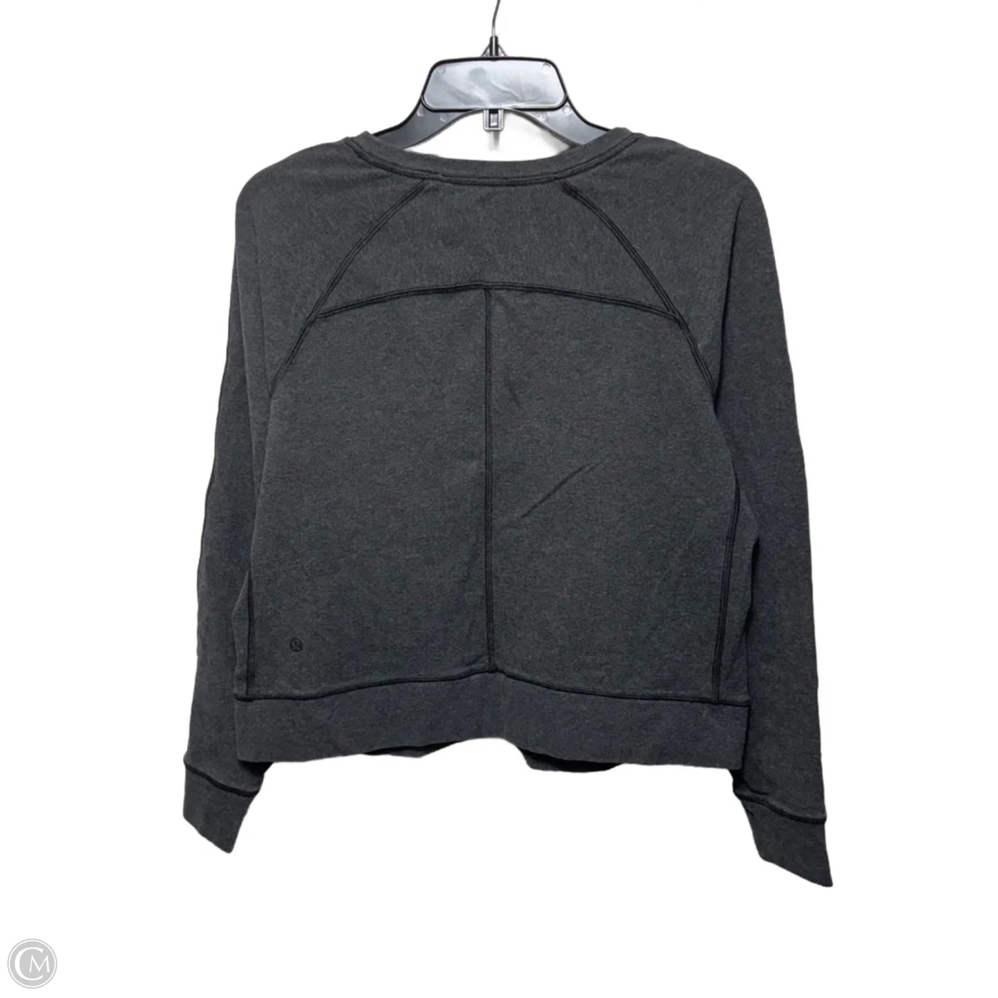 Athletic Sweatshirt Crewneck By Lululemon In Grey, Size: M