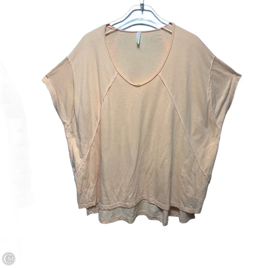 Athletic Top Short Sleeve By Free People In Orange, Size: Xs