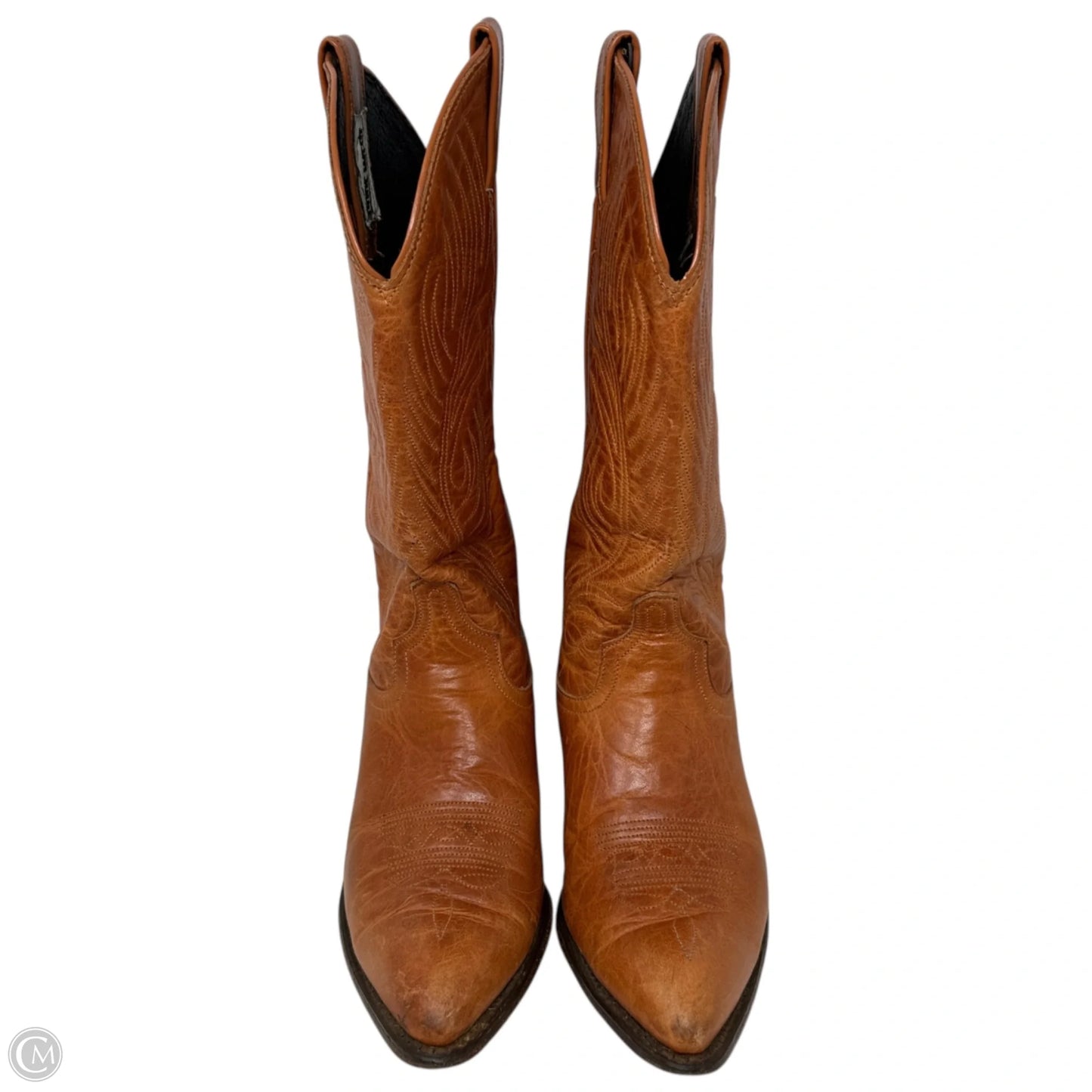 Vintage Reba Whiskey Western Boots By Code West In Rust, Size: 7