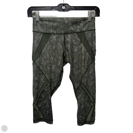 Athletic Leggings Capris By Lululemon In Green, Size: 6