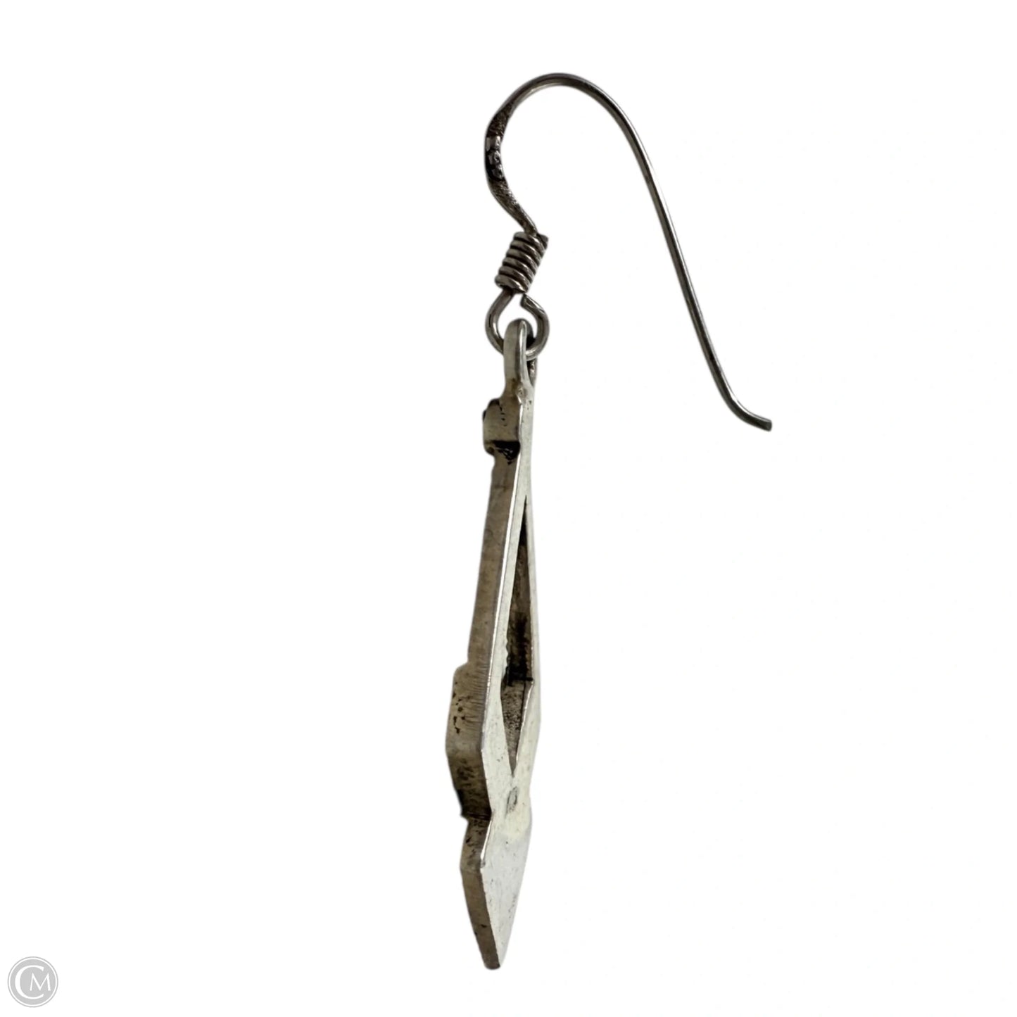 Art Deco Sterling Silver & Marcasite Dangle Earrings