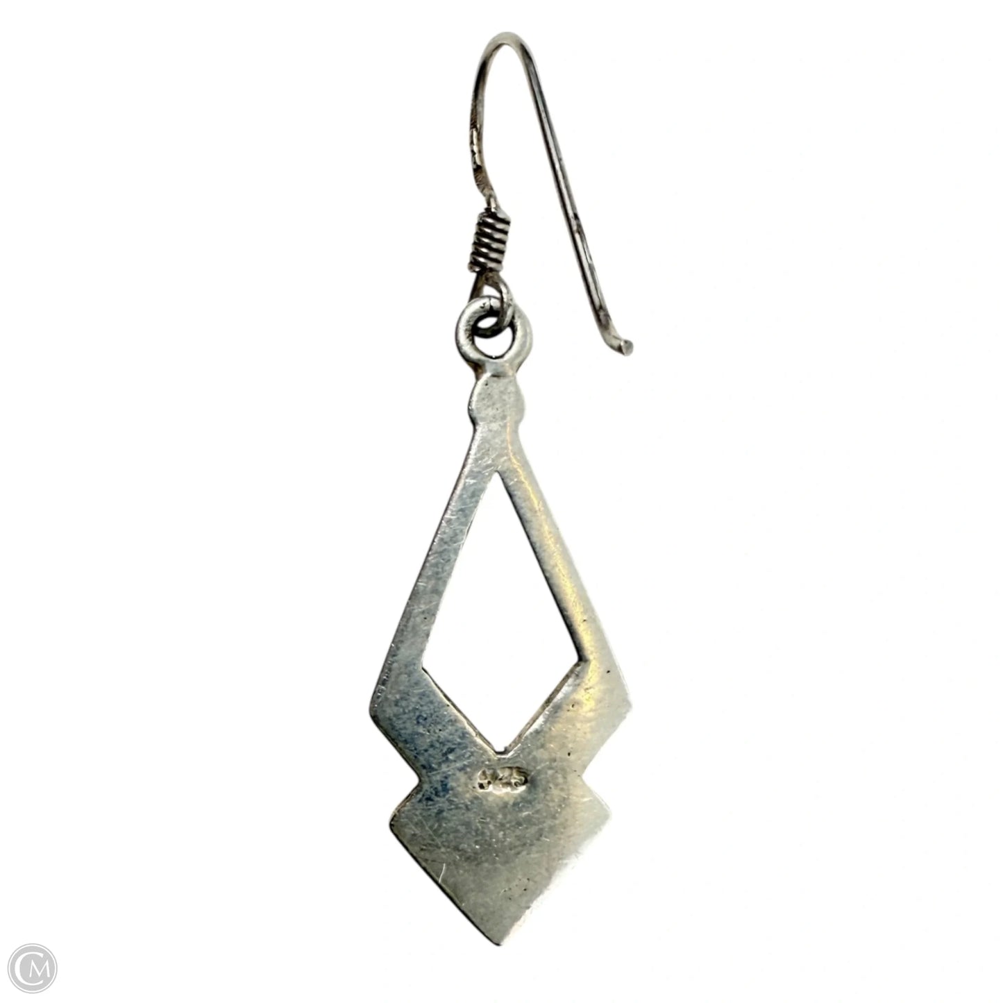 Art Deco Sterling Silver & Marcasite Dangle Earrings