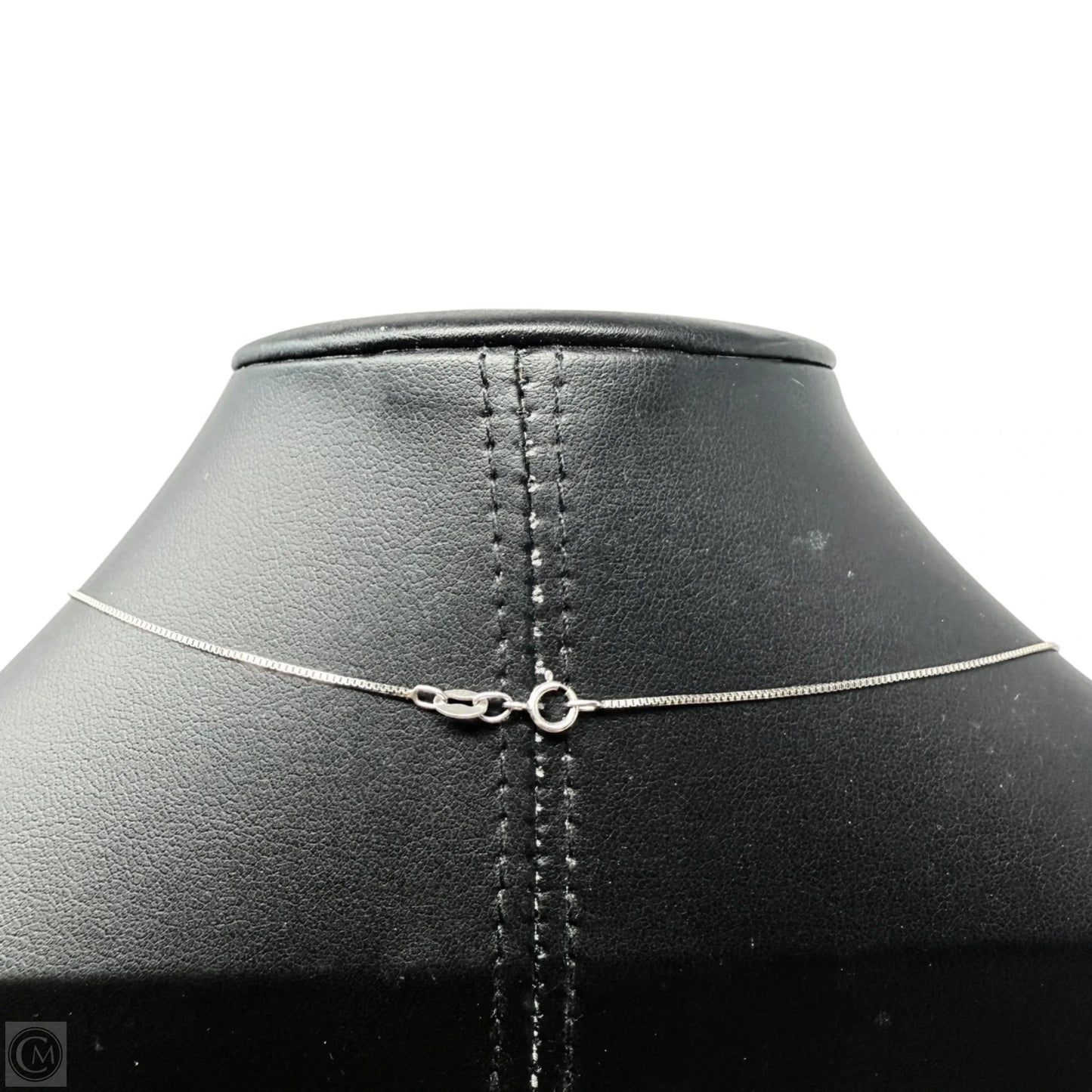 Sterling Silver & Sapphire CZ Cat Necklace