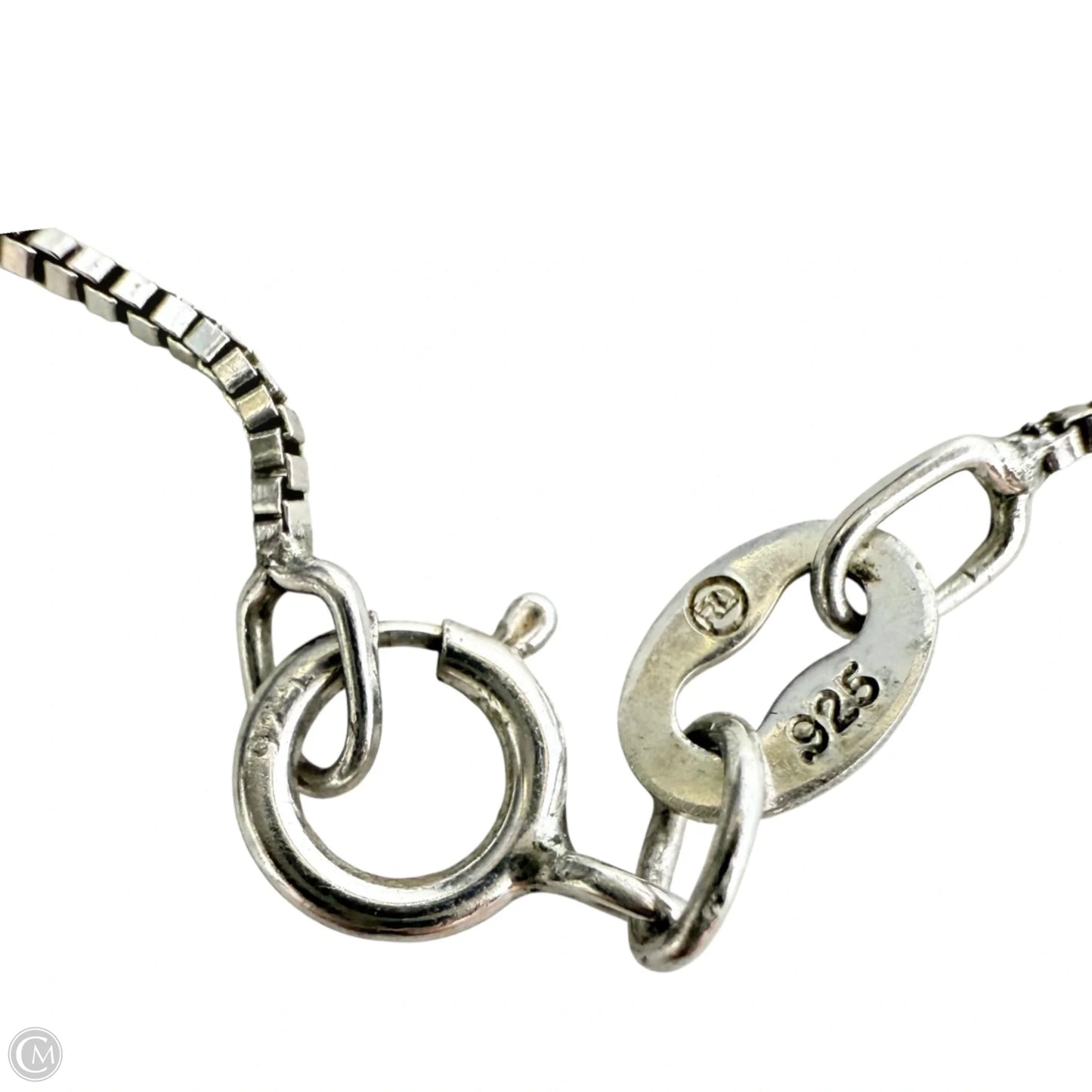 Sterling Silver & Sapphire CZ Cat Necklace