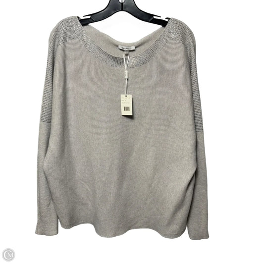 Rhinestone Trim Sweater By Vila Milano In Grey, Size: Xl