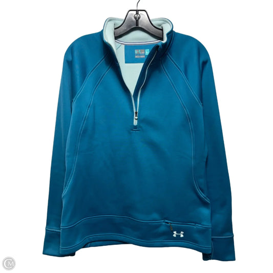 Fleece Lined Athletic Jacket By Under Armour In Blue, Size: L