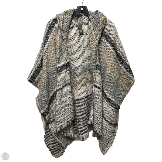 Hooded Poncho By Vince Camuto In Multi-colored, Size: Osfm