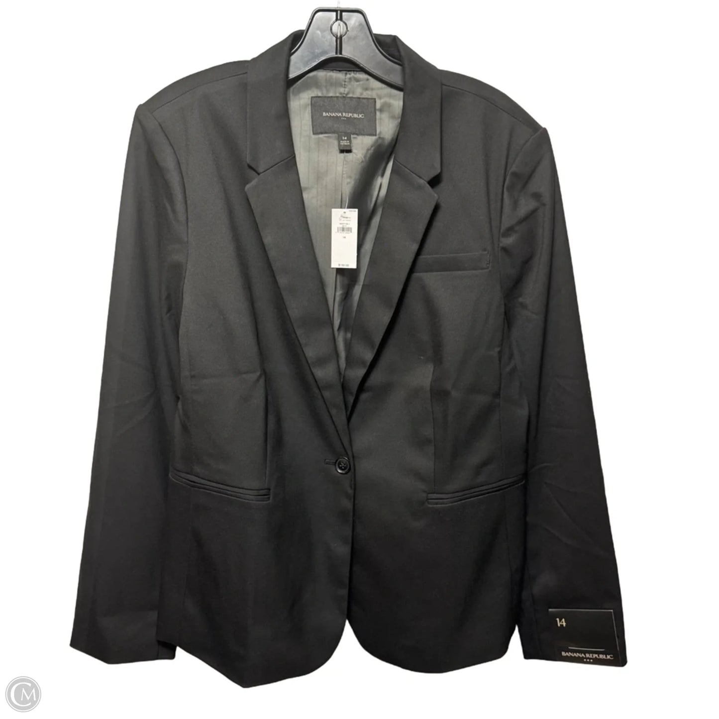 Blazer By Banana Republic In Black, Size: 14