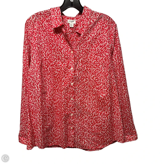 Top Long Sleeve By J. Crew In Floral Print, Size: Xxl