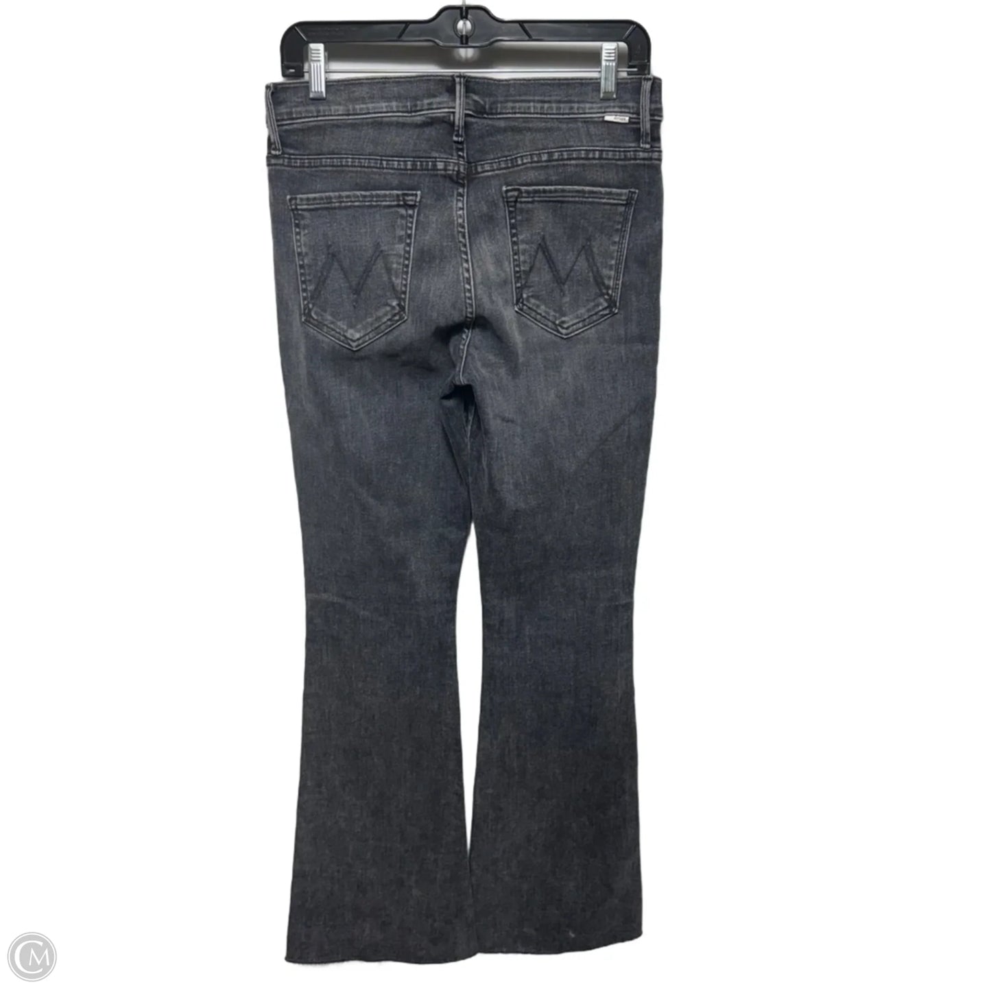 Weekender Fray Jeans Flared By Mother In Black Denim, Size: 6