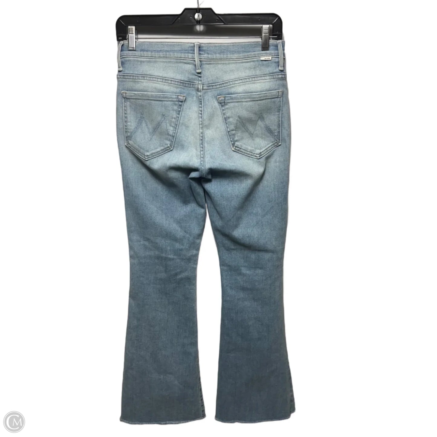 Weekender Fray Jeans Flared By Mother In Blue Denim, Size: 4