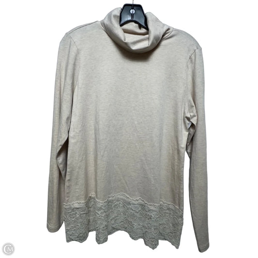 Top Long Sleeve By Sundance In Tan, Size: L