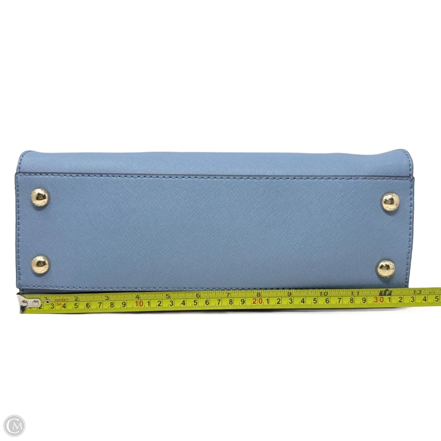 Hamilton EW Saffiano Leather Satchel In Cornflower Designer By Michael Kors, Size: Medium