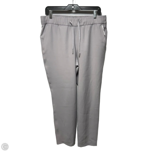 Athletic Pants By Lululemon In Grey, Size: 10