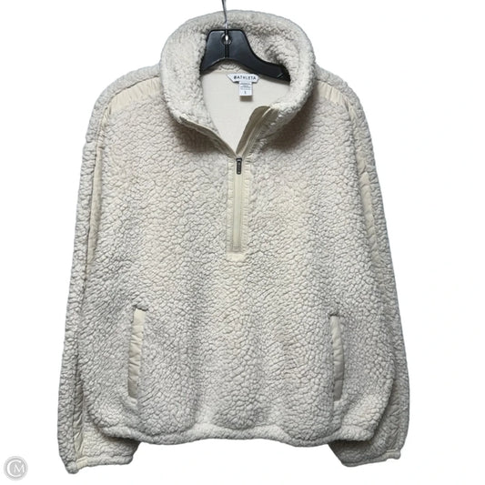 Athletic Fleece By Athleta In Cream, Size: L