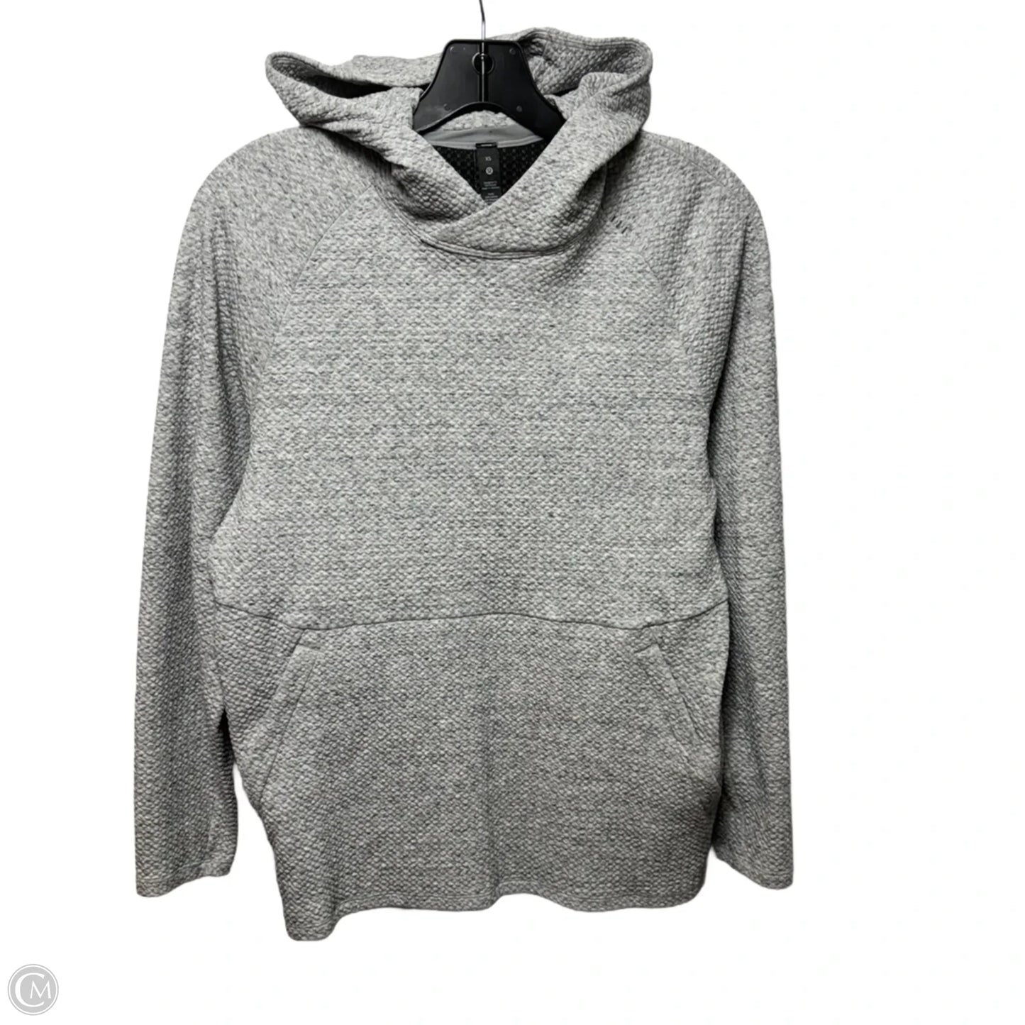 Athletic Sweatshirt Hoodie By Lululemon In Grey, Size: Xs