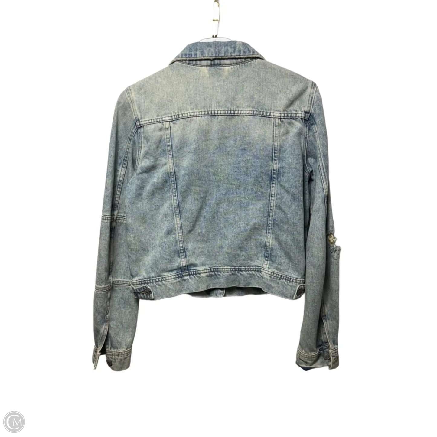 Jacket Denim By Free People In Blue Denim, Size: S