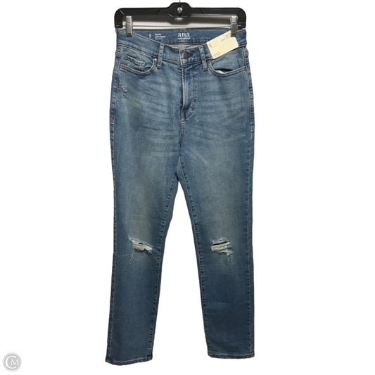 Curvy High Rise Jeans Straight By Ana In Blue Denim, Size: 6