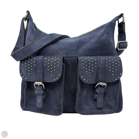 Lueven Burnished Suede HoboDesigner By Patricia Nash, Size: Medium