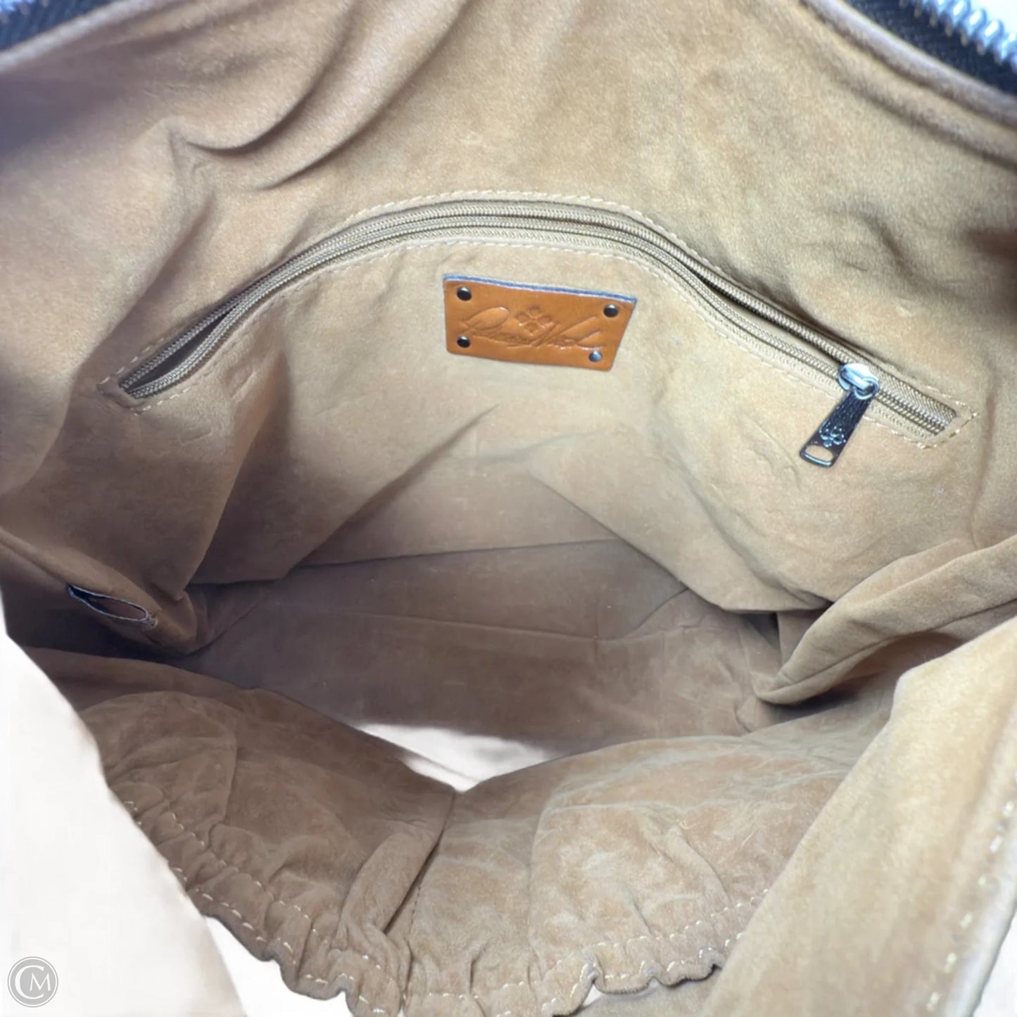 Lueven Burnished Suede HoboDesigner By Patricia Nash, Size: Medium