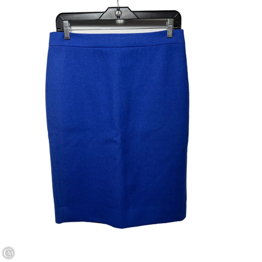 Wool Skirt Mini & Short By J. Crew In Blue, Size: 4