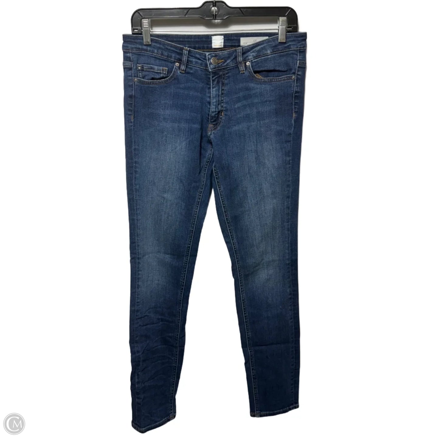 J20 Slim Mid Rise Jeans Skinny By BOSS by Hugo Boss In Blue Denim, Size: 8