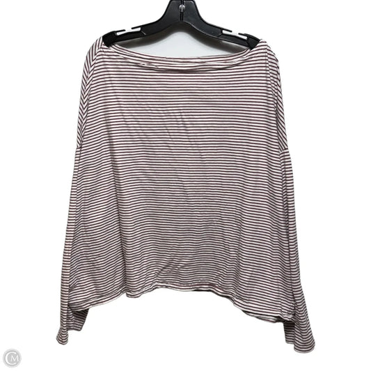 Top Long Sleeve Designer By All Saints In Striped Pattern, Size: L