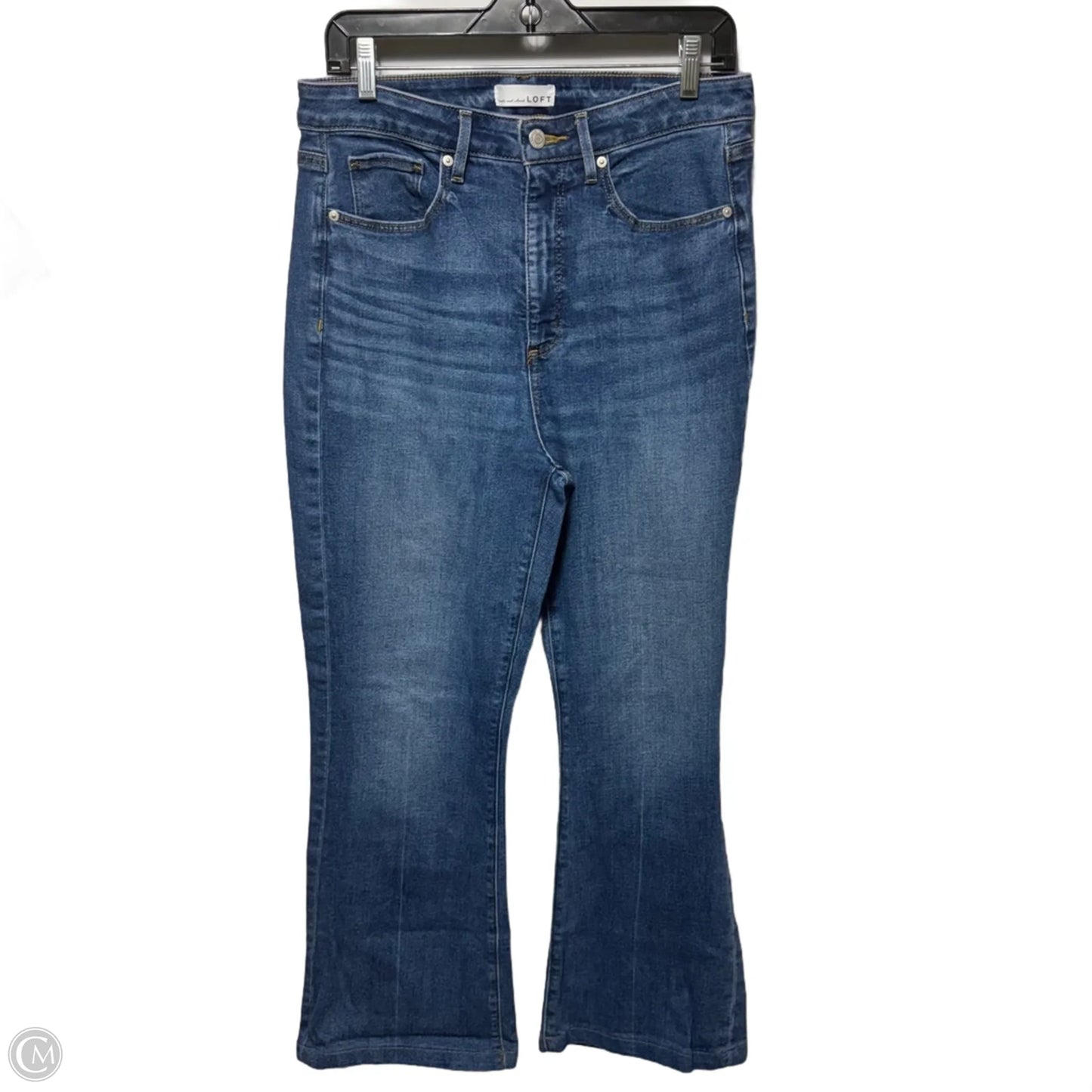 Jeans Boot Cut By Loft In Blue Denim, Size: 8