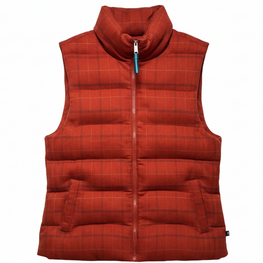 Vest Puffer & Quilted By Houston White In Orange, Size: S